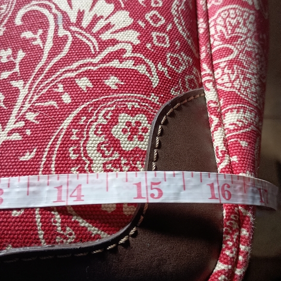 American Living Large Tote Red Paisley Print - Picture 8 of 12